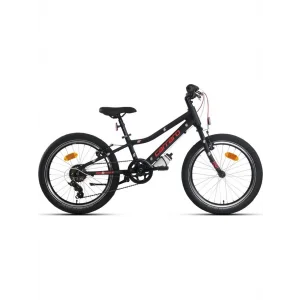 Carraro Red Eagle 20 Jant 6 Vites V Fren Çocuk Bisikleti Mat Siyah Kırmızı
