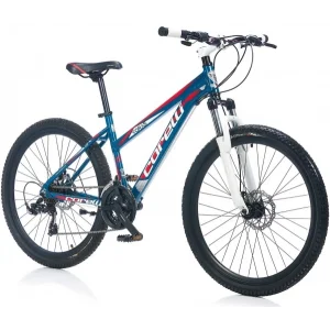 Bisan Voras 1.0 26 Jant 21 Vites Mekanik Disk Fren Dağ Bisikleti Okyanus Mavisi Kırmızı Kadın