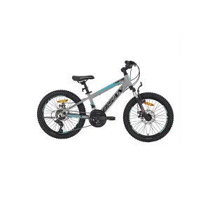 Bisan Cooper MD-25 20 Jant 21 Vites Mekanik Disk Fren Çocuk Dağ Bisikleti Açık Gri Siyah Mavi