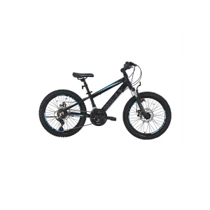 Bisan Cooper MD-25 20 Jant 21 Vites Mekanik Disk Fren Çocuk Dağ Bisikleti Metalik Gri Siyah Mavi