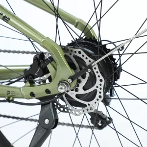 Strada E-Lite Elektrikli Bisiklet 250W 28 Jant 8 Vites Şehir Haki Yeşil-Siyah