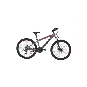 Bisan Cooper HD 26 Jant 21 Vites Metalik Gri Siyah Kırmızı Dağ Bisikleti