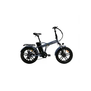 Bisan E-Folding F4 20 Jant 7 Vites Metalik Gri Elektrikli Katlanır Bisiklet