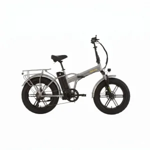 Bisan E-Folding F3 20 Jant 7 Vites 43 Cm Metalik Gri Elektrikli Katlanır Bisiklet