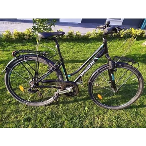 Bianchi Travel 505 V Fren 21 Vites 28 Jant Şehir Bisikleti Siyah Turkuaz 40 Kadro