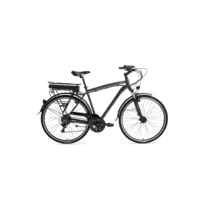 Bisan Comet V Fren 21 Vites 28 Jant Elektrikli Şehir Bisikleti Parlak Gri Sarı 52 Kadro