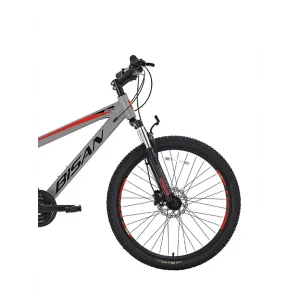 Bisan Cooper HD 27.5 Jant Açık Gri Siyah Kırmızı Dağ Bisikleti 37 Kadro