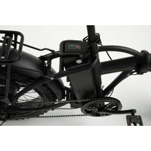 Bisan E-Folding F2 Shimano 7 Vites Disk Fren 20 Jant Elektrikli Katlanır Bisiklet Siyah Sarı