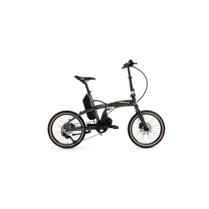Bisan E-Folding Strike HD Fren Alivio 9 Vites 20 Jant Elektrikli Katlanır Bisiklet Gri Neon Sarı 46 Kadro
