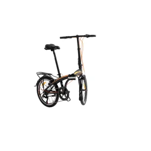 Bisan FX 3500-Trn V Fren 7 Vites 20 Jant Katlanır Bisiklet Siyah Kırmızı (Göbekten Dinamolu)