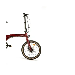 Bisan FX 3700 MD Fren 9 Vites 20 Jant Katlanır Bisiklet Bordo Siyah 28 Kadro