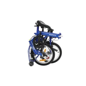 Bisan FX 3800 Nexus 3 Vites V Fren 16 Jant Katlanır Bisiklet Mavi Beyaz