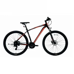 Bisan MTX 7200 29 Jant 24 Vites MD Mat Siyah Kırmızı Dağ Bisikleti 43 Kadro