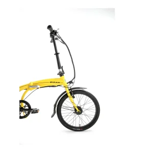 Bisan Prime V Fren 7 Vites 20 Jant Elektrikli Katlanır Bisiklet Cat Sarı Siyah 32 Kadro