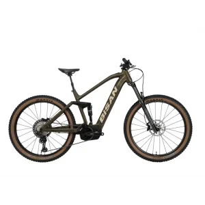 Bisan Python-XT HD Fren Deore 12 Vites 29 Jant Elektrikli Dağ Bisikleti Yeşil Krem 43 Kadro