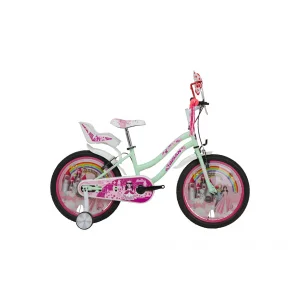 Bisan Queen 20 Jant Çocuk Bisikleti Yeşil Pembe