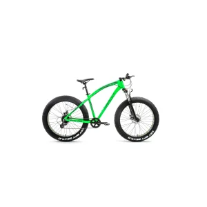 Bisan Savage FT1 Deore 10 Vites MD Fren 26 Jant Fat Bike Bisikleti Neon Yeşil Gri 46 Kadro