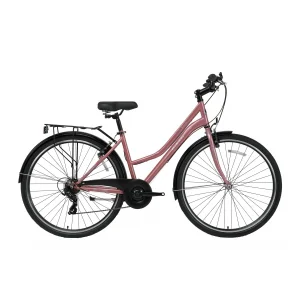 Bisan Smile V Fren 7 Vites 28 Jant Bayan Şehir Bisikleti Pembe Silver 42 Kadro