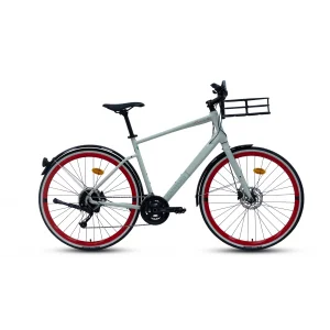 Carraro Commuter HD Fren Alivio 18 Vites 28 Jant Şehir Bisikleti Çimento Grisi Kırmızı 52 Kadro