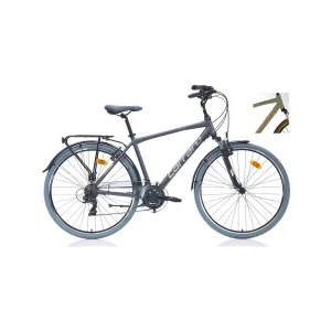 Carraro Elite 704 V Fren 21 Vites 28 Jant Şehir Bisikleti Metalik Açık Yeşil Kahve Bakır 48 Kadro