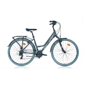 Carraro Elite 705 V Fren 21 Vites 28 Jant Şehir Bisikleti Mat Antrasit Gri Krom 43 Kadro