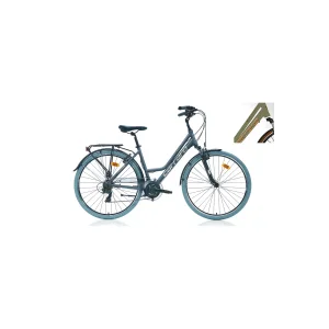 Carraro Elite 705 V Fren 21 Vites 28 Jant Şehir Bisikleti Metalik Açık Yeşil Kahve Bakır 43 Kadro