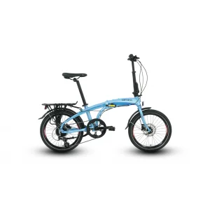 Carraro Flexi 108 HD Fren 8 Vites 20 Jant Katlanır Bisiklet Mavi Yeşil Turkuaz 32 Kadro