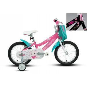 Carraro Moggy 16 V Fren 16 Jant Kız Çocuk Bisikleti Siyah Altın Pembe