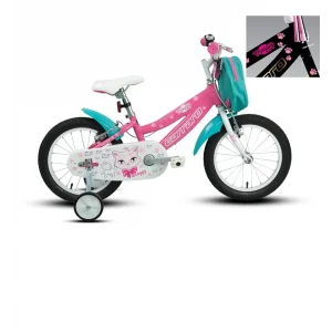 Carraro Moggy 16 V Fren 16 Jant Kız Çocuk Bisikleti Siyah Altın Pembe