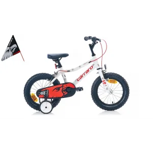 Carraro Red Eagle Alüminyum Kadro 14 Jant Çocuk Bisikleti Beyaz Kırmızı