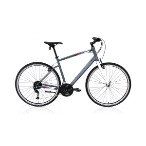 Carraro Sportive 327 V Fren 27 Vites 28 Jant Şehir Bisikleti Mat Antrasit Gümüş Mavi 44 Kadro