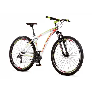 Corelli Dusty 1.1 V Fren Shimano 21 Vites 27,5 Jant Dağ Bisikleti Beyaz Yeşil Kırmızı 18 Kadro