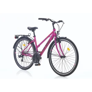 Corelli Nuptse L V Fren 21 Vites 28 Jant Bayan Şehir Bisikleti Pembe Siyah 18 Kadro