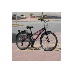 Corelli Schule V Fren 21 Vites 26 Jant Bayan Şehir Bisikleti Siyah Fuşya 16 Kadro