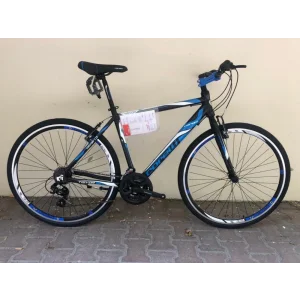 Corelli Trivor 1.0 V Fren 21 Vites 28 Jant Şehir Bisikleti Koyu Gri Mavi Beyaz 18 Kadro