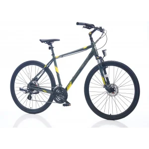 Corelli Ultar 2.0 HD Fren Altus 24 Vites 28 Jant Şehir Tur Bisikleti Siyah Sarı 53 Kadro