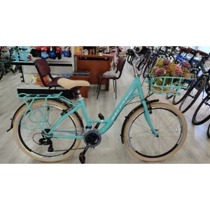 Salcano Flyer 24 V Fren 21 Vites 24 Jant Şehir Bisikleti Turkuaz Gümüş