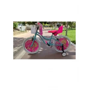 Salcano Muki 16 Jant Kız Çocuk Bisikleti Turkuaz Pembe