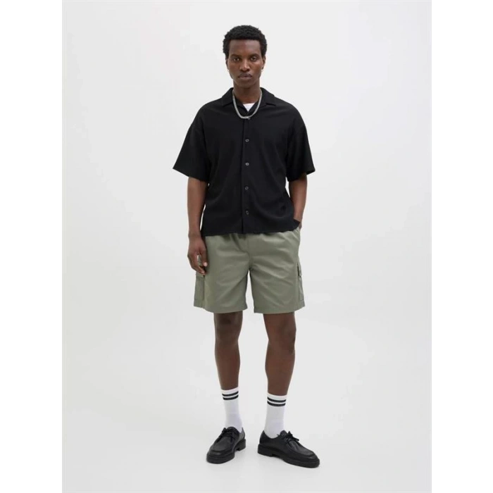 12268023 Beli Lastikli Kargo Cepli Erkek Short Haki