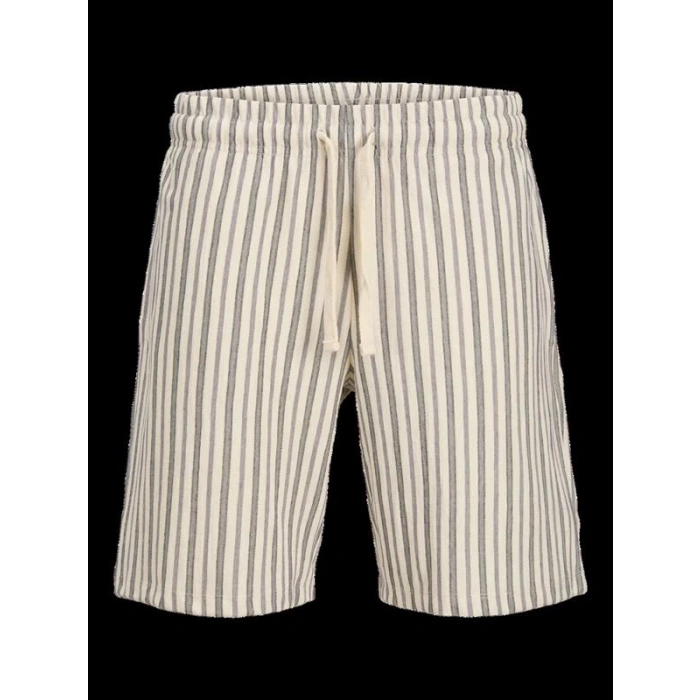 12275412 Beli Lastikli Keten Erkek Short Mavi