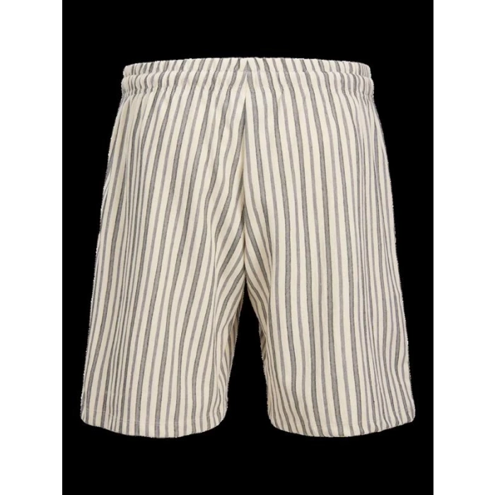 12275412 Beli Lastikli Keten Erkek Short Mavi