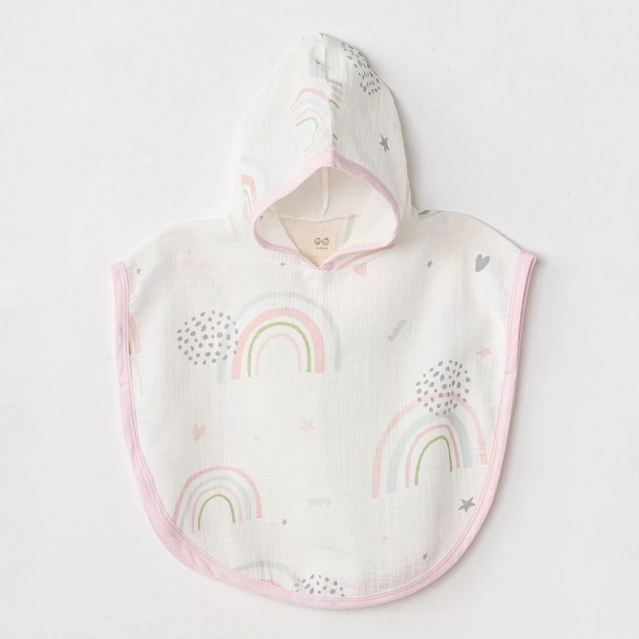 Ac24666 Müslin Have A Nice Day Bebek Panço Pink White