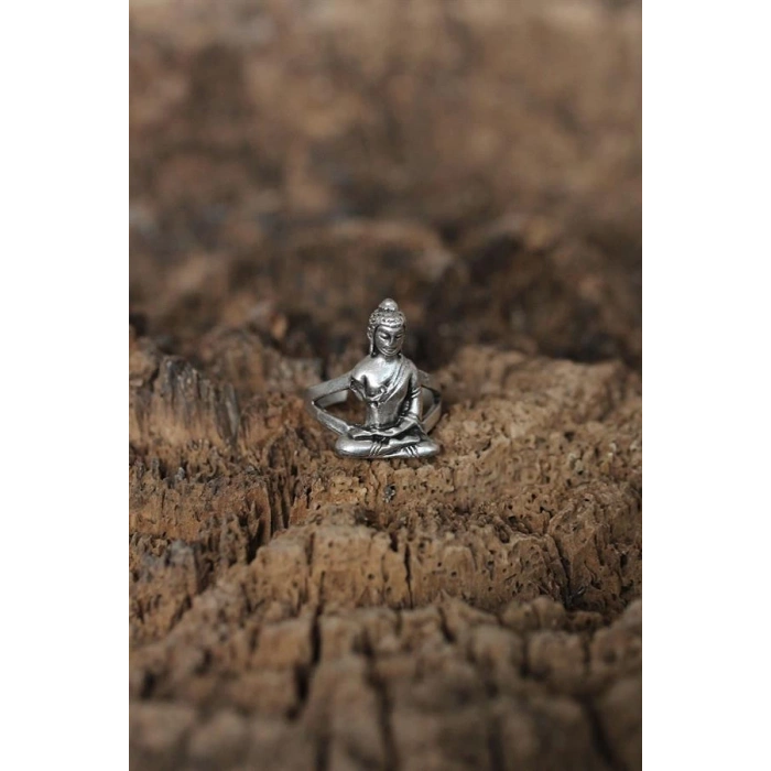 Ayarlanabilir Buda Tasarımlı Erkek Yüzük