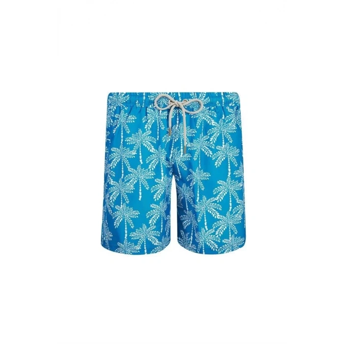 Baskılı Hızlı Kuruyan Erkek Deniz Şortu