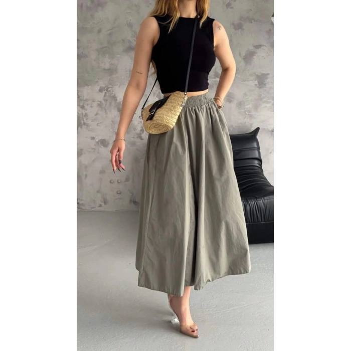 Beli Lastikli Paraşüt Kumaş Etek