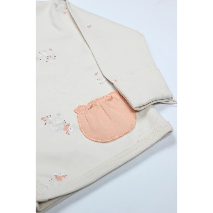 Bistyle 3lü Zıbın Takım Fluffy And Lovely 13106 Bej