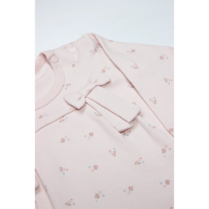 Bistyle Grow İn Love 2li Bebe Takım 14102 Pembe Ekru