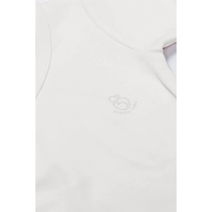 Bistyle Organik Natural Basic Style Kruvaze Uzun Kol Body Bs17102 Ekru