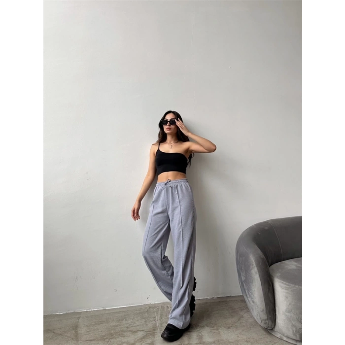 Çımalı Keten Pantolon