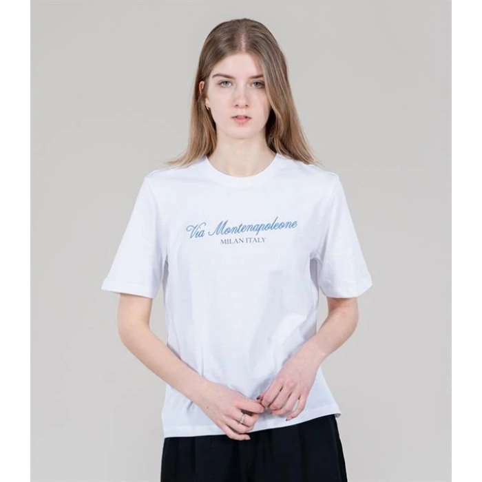 Comfort Fit Relax T-shirt  BEYAZ